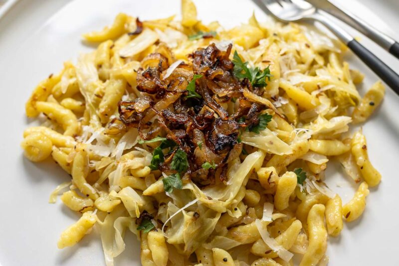 Sautéed Spätzle with Cabbage