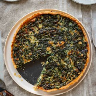 Spinat Quiche Rezept mit Gorgonzola