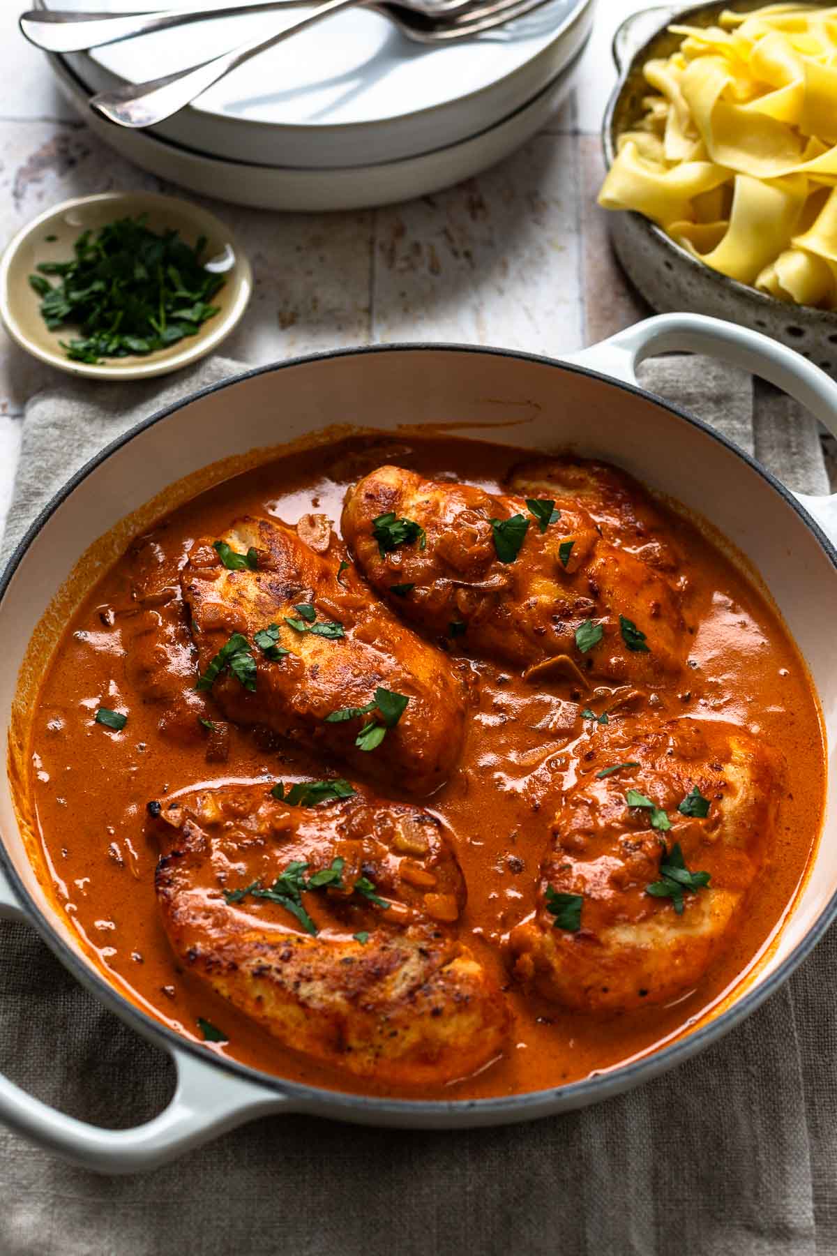 Einfache Hähnchen-Paprika-Pfanne | schnelles Rezept! | Elle Republic