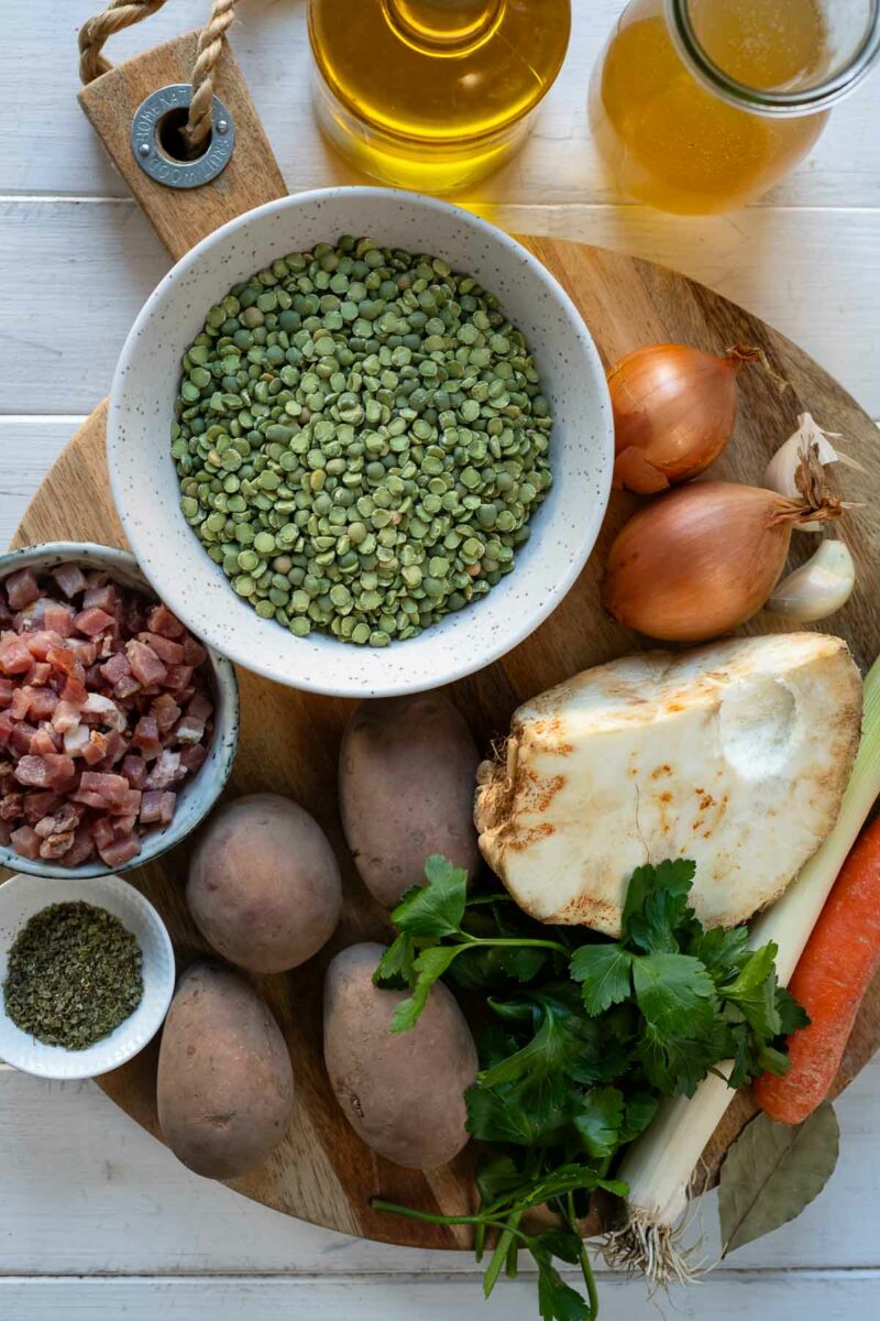 Ingredients for Split Pea Soup 