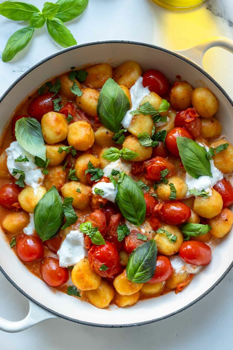 Gnocchi Rezept mit Tomaten und Burrata