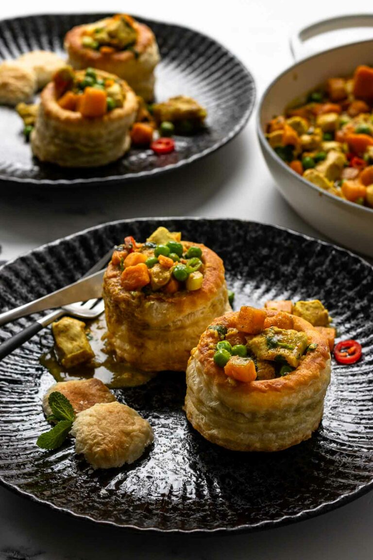 Königinnenpastete mit Hähnchen-Curry-Füllung Rezept