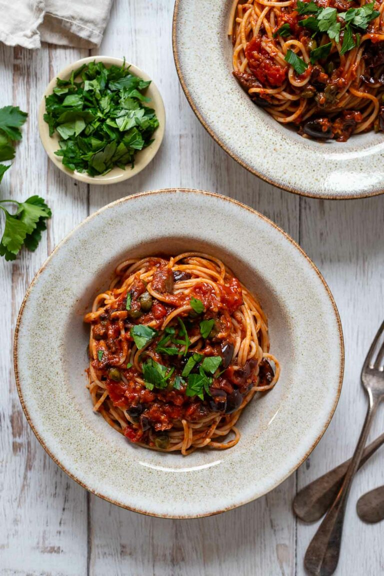 Spaghetti Puttanesca Rezept