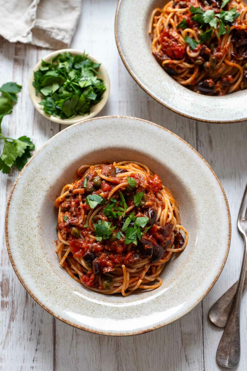 Spaghetti alla Puttanesca Rezept