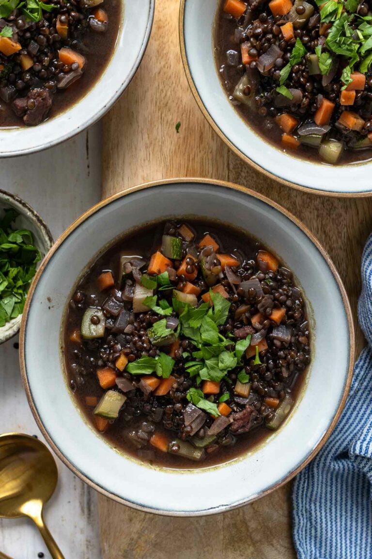 Linseneintopf Rezept mit Gemüse 