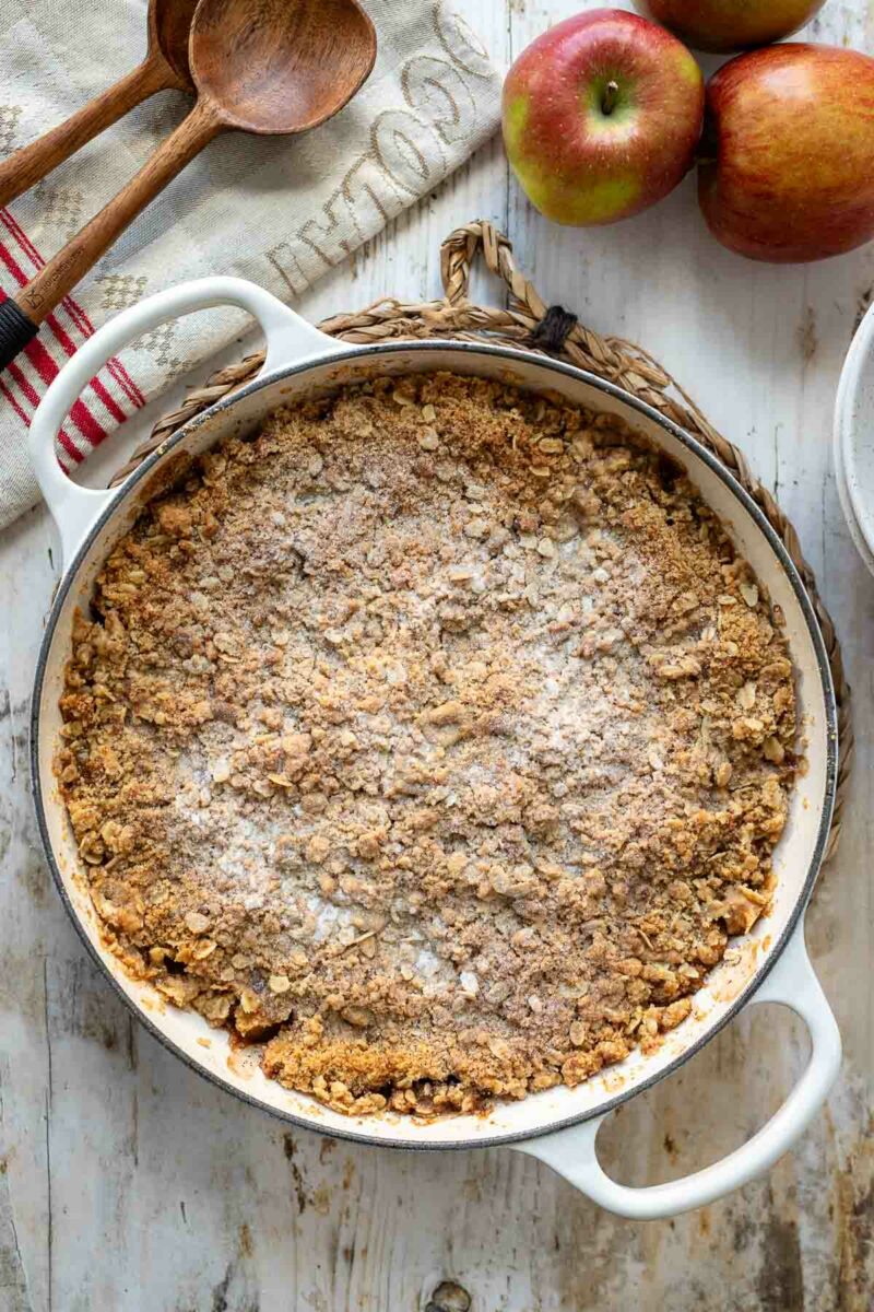 Einfacher Apfel-Crumble Rezept