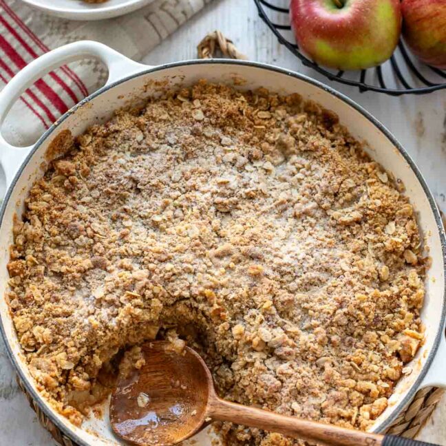 Apple Crumble Rezept - Einfacher Apfel-Crumble