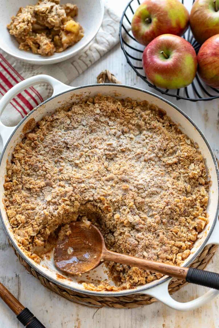 Apple Crumble Rezept - Einfacher Apfel-Crumble