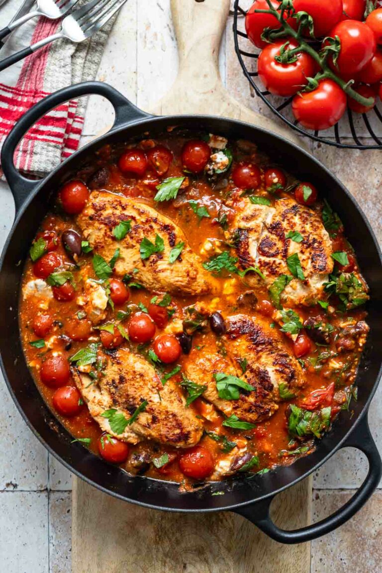 Griechische Hähnchenpfanne