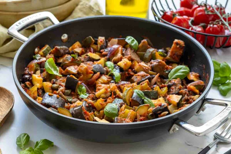 Caponata Rezept (Sizilianisches Schmorgemüse)