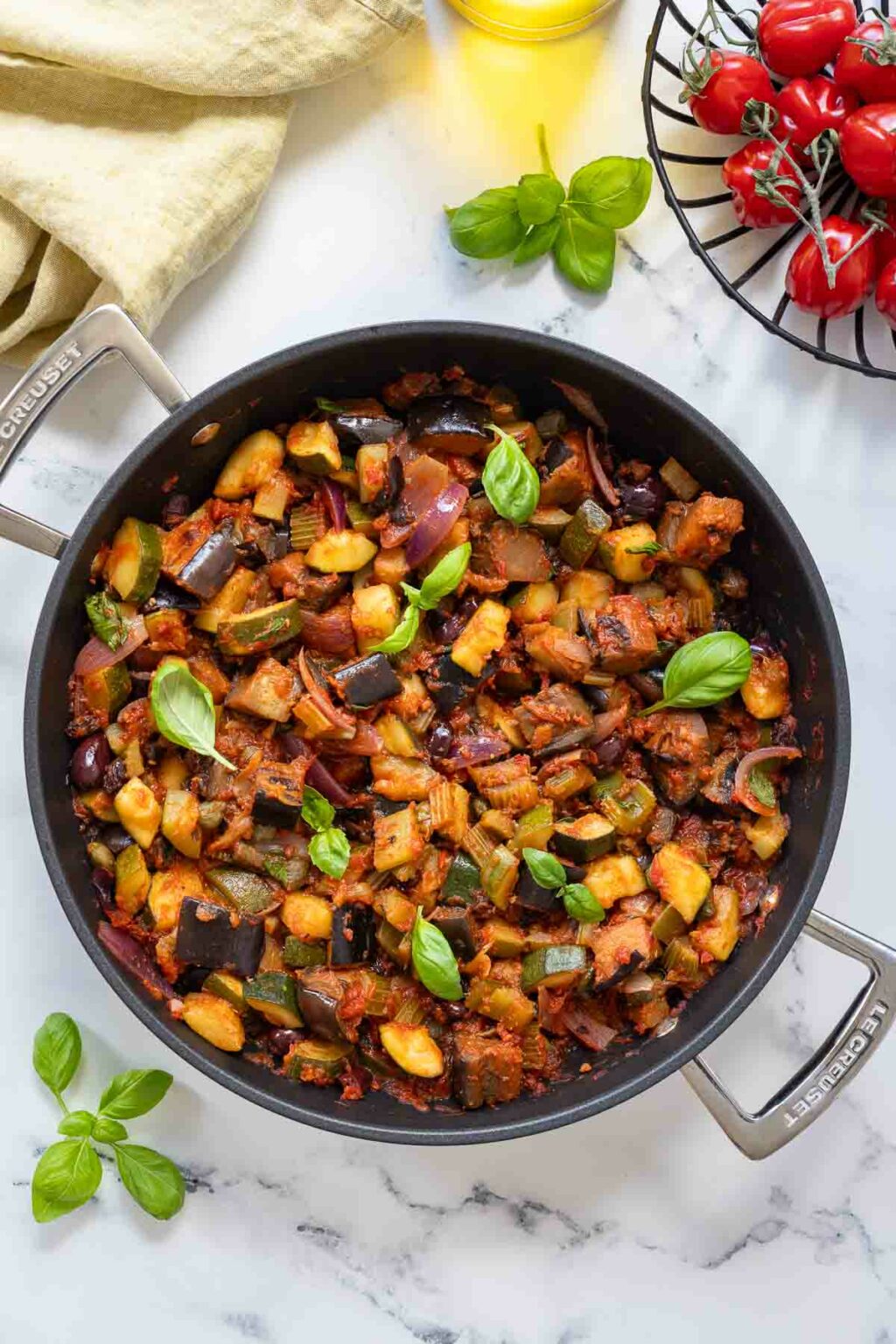 Caponata Rezept (Sizilianisches Schmorgemüse) | Elle Republic