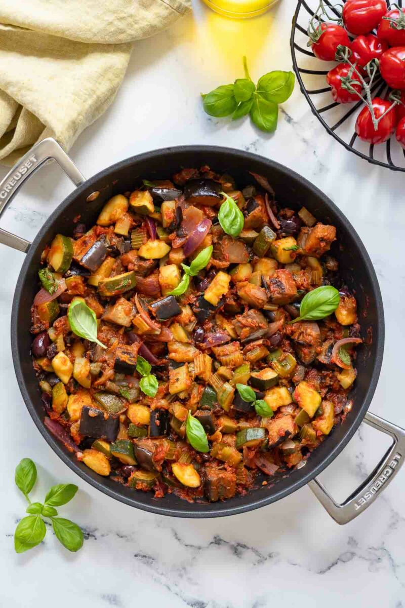 Caponata Rezept (Sizilianisches Schmorgemüse)