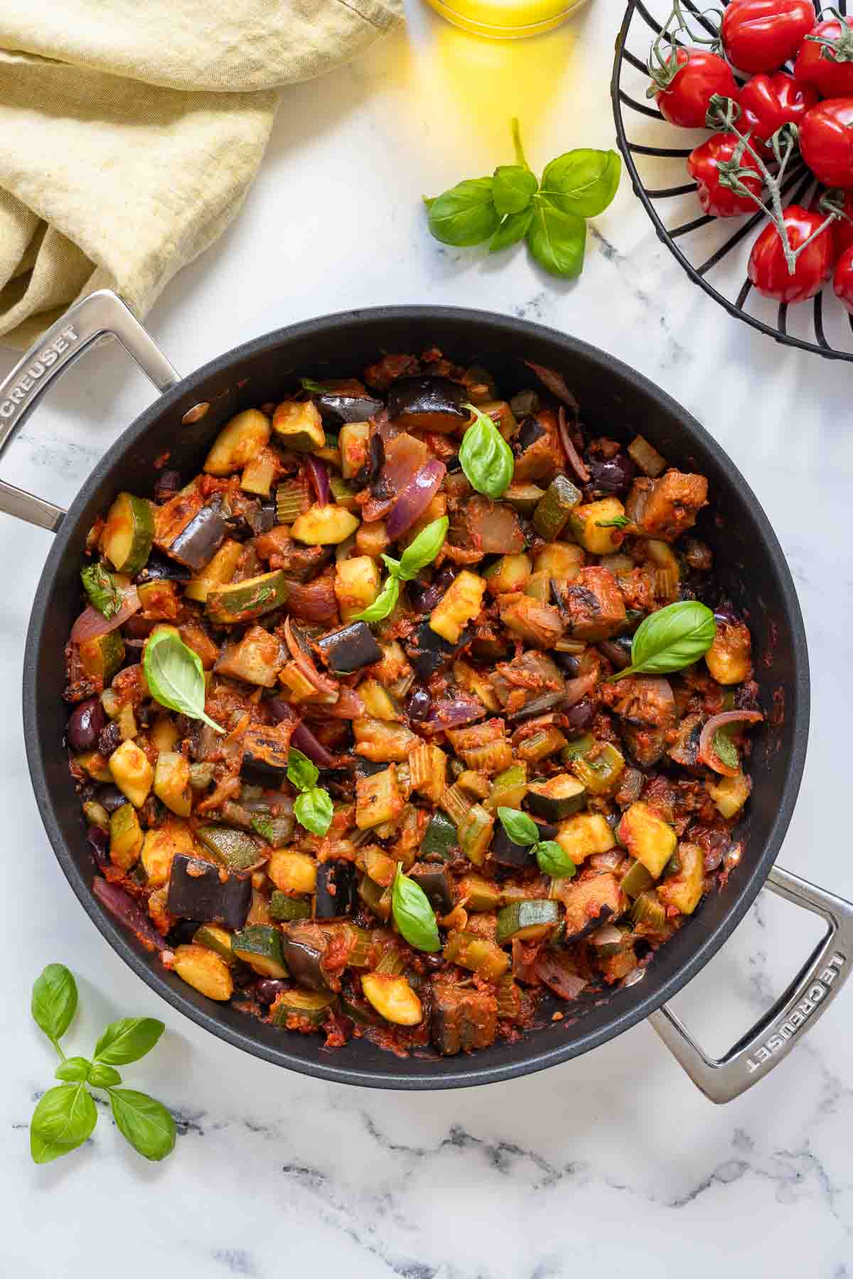 Caponata Rezept (Sizilianisches Schmorgemüse) | Elle Republic