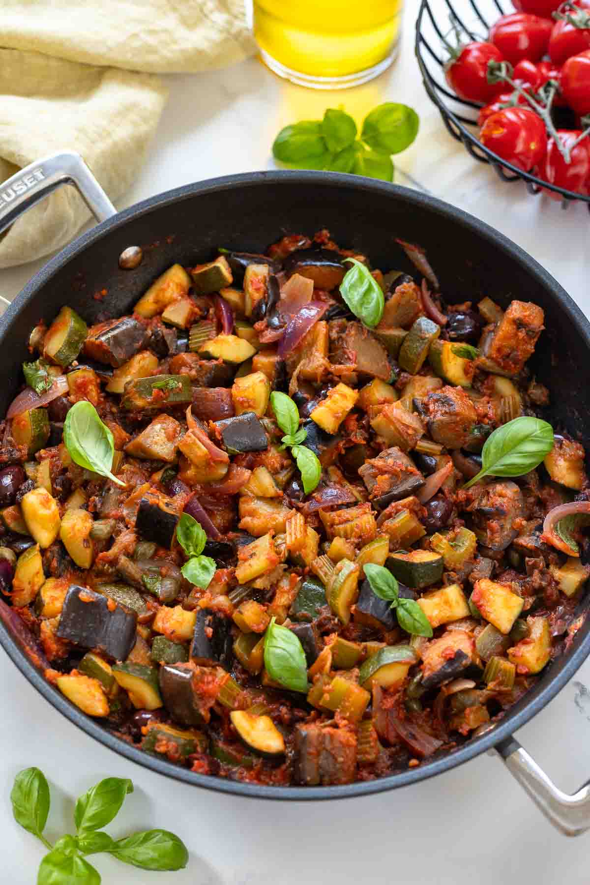 Caponata Rezept (Sizilianisches Schmorgemüse) | Elle Republic
