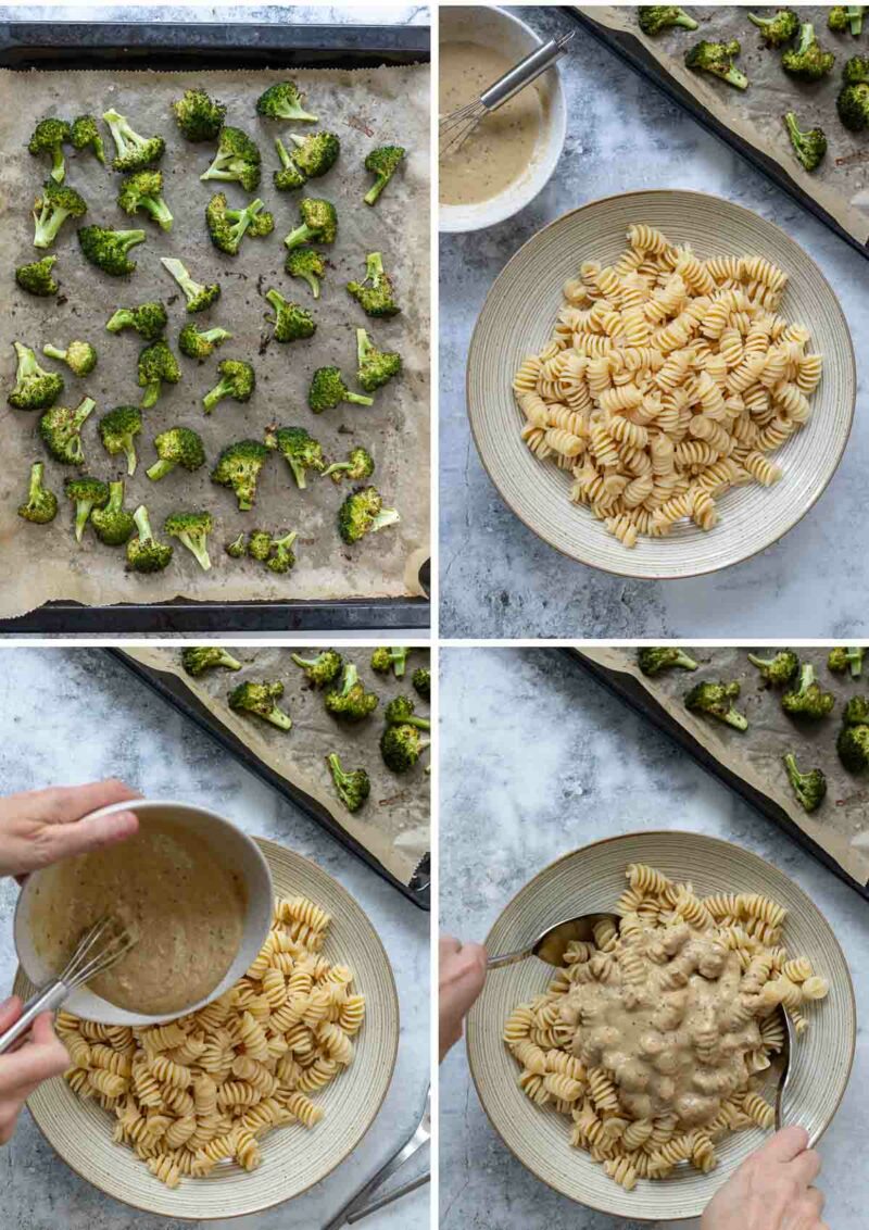 Brokkoli-Nudel-Salat Zubereitung Schritt für Schritt