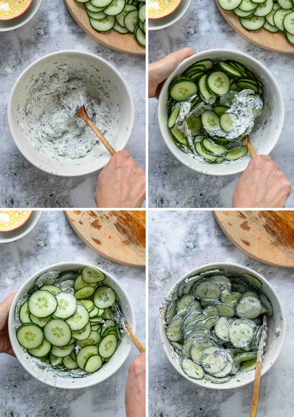 Gurkensalat mit Joghurt Dressing Rezept | Elle Republic