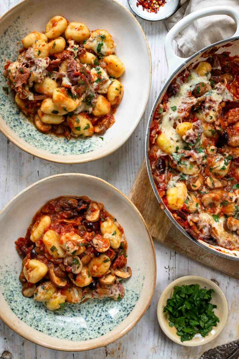 Mediterranean Gnocchi Bake alla Puttanesca