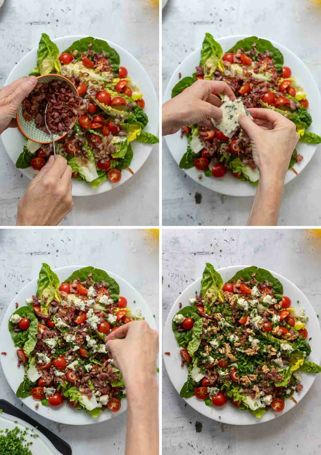 Römersalat mit Blauschimmelkäse Dressing | Rezept | Elle Republic