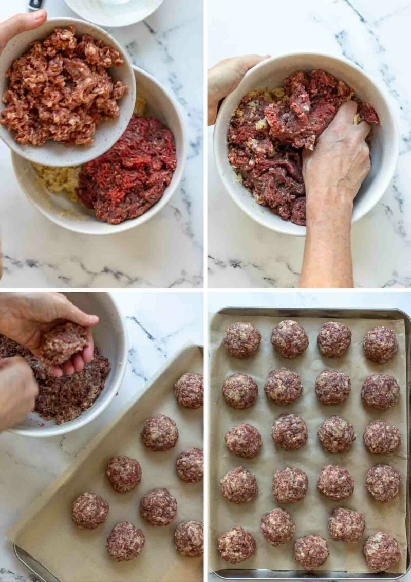 Fleischbällchen Rezept Schritt für Schritt Bilder wie die Vorbereitet werden
