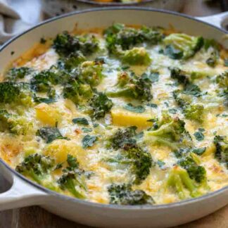 Kartoffel Brokkoli Auflauf Rezept mit Sahne-soße und Eier