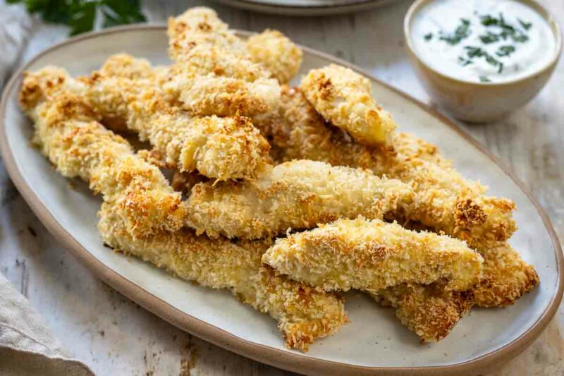 Parmesan-Panko Chicken Tenders (Oven-Baked Recipe)