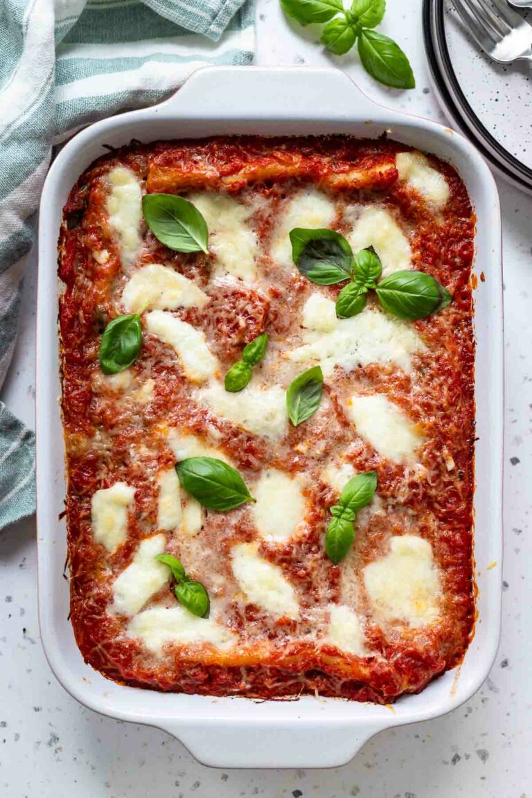 Cannelloni mit Spinat und Ricotta