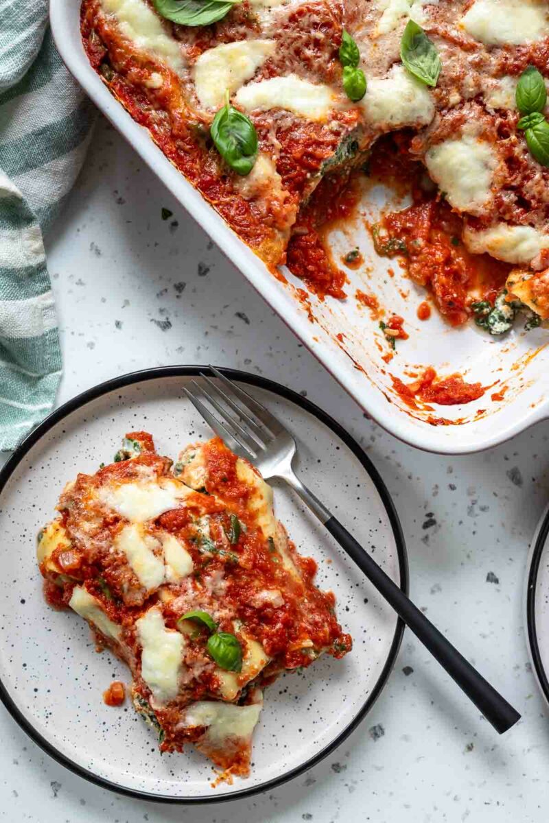 Spinach and Ricotta Cannelloni 