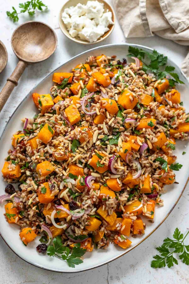 Reissalat mit Kürbis (Butternut Kürbis Salat Rezept)