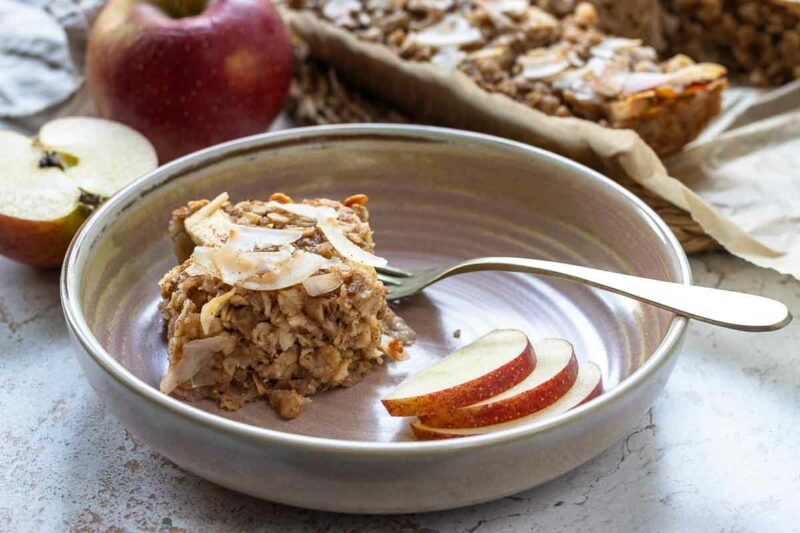 Baked Oatmeal with Apple & Walnuts