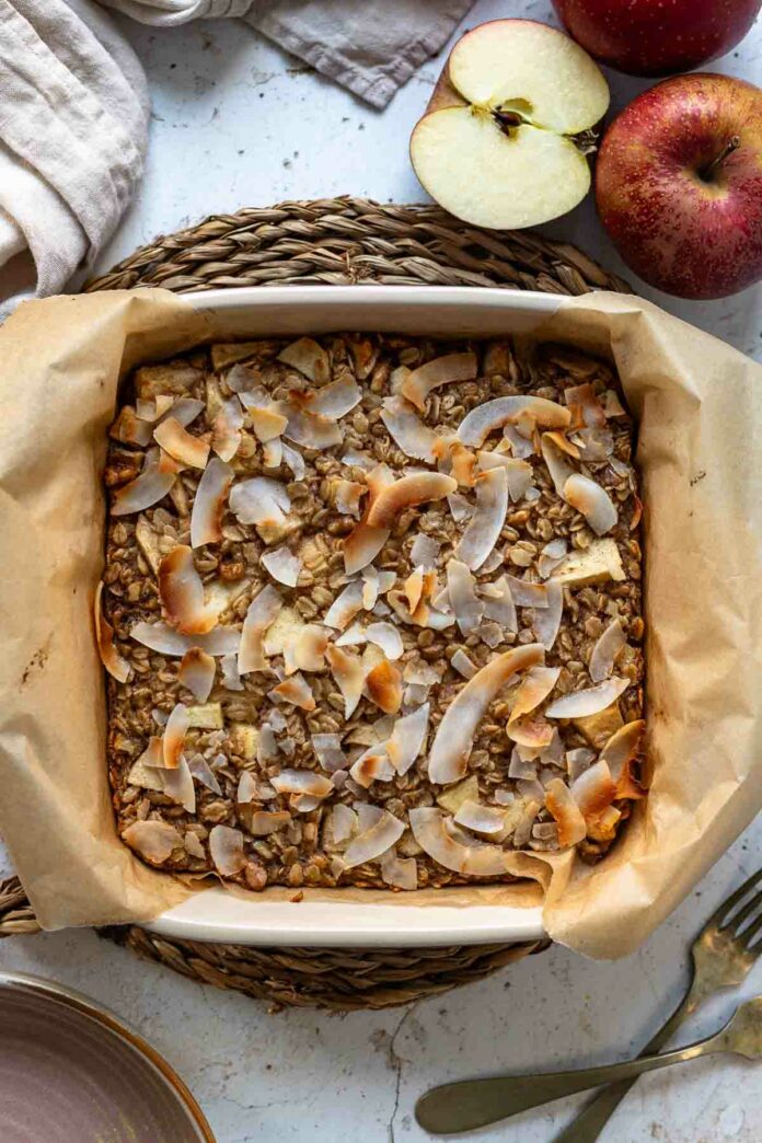 Baked Oats Rezept mit Apfel