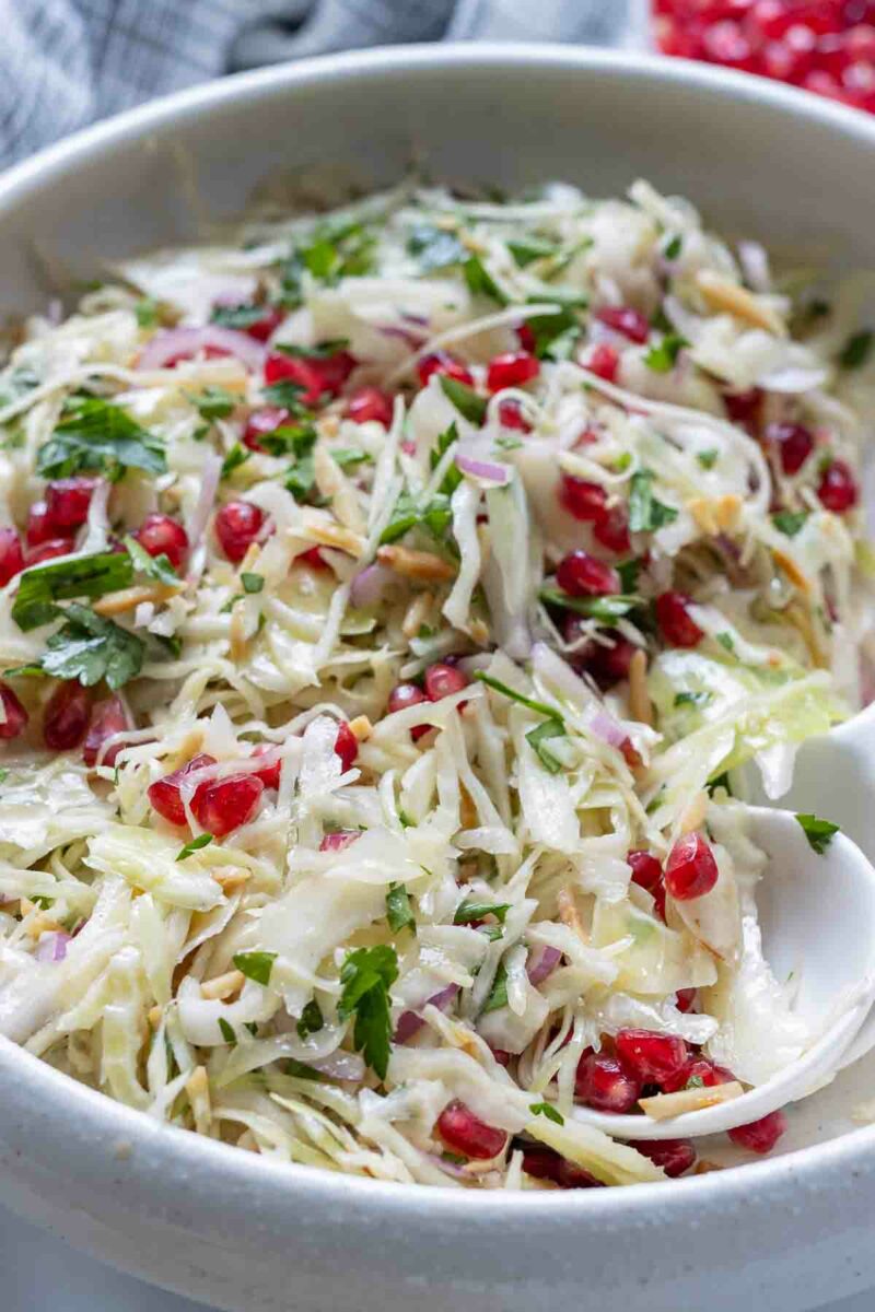 Winter Slaw with Pomegranate & Almonds