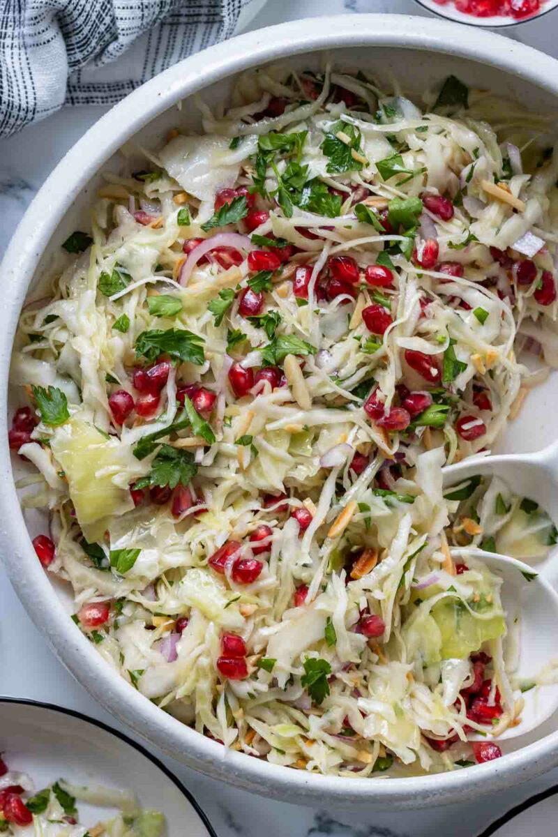 Winter Slaw with Pomegranate & Almonds