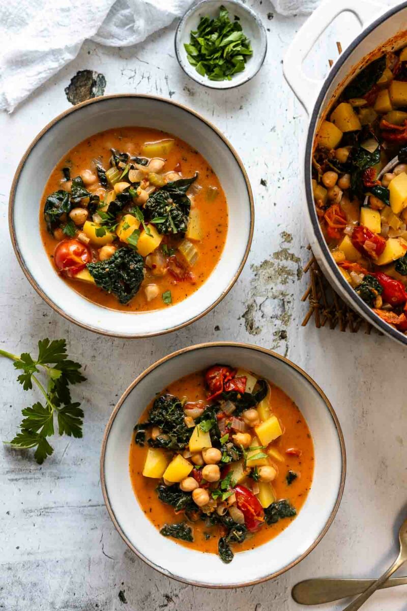 Kichererbseneintopf mit Gemüse