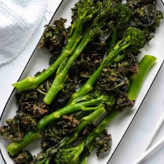 Roasted Flower Sprouts & Broccolini Roasted Flower Sprouts and Broccolini (Bimi)