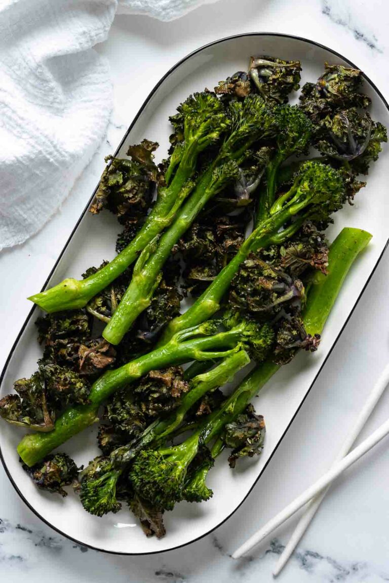 Roasted Flower Sprouts and Broccolini (Bimi)