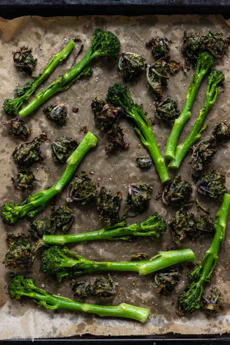 Roasted Flower Sprouts & Broccolini