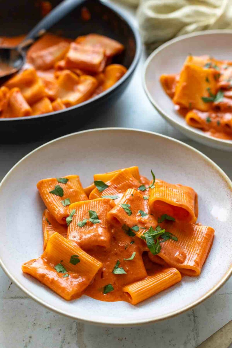 vegane Pasta alla Vodka Rezept