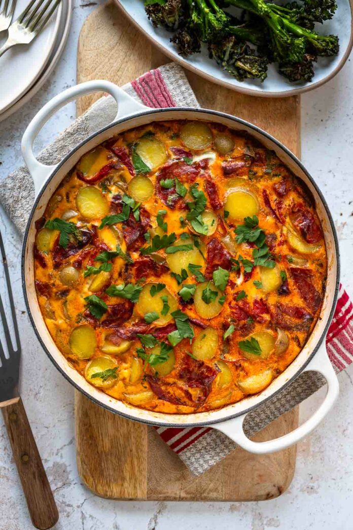 Rezept für Frittata mit Kartoffeln