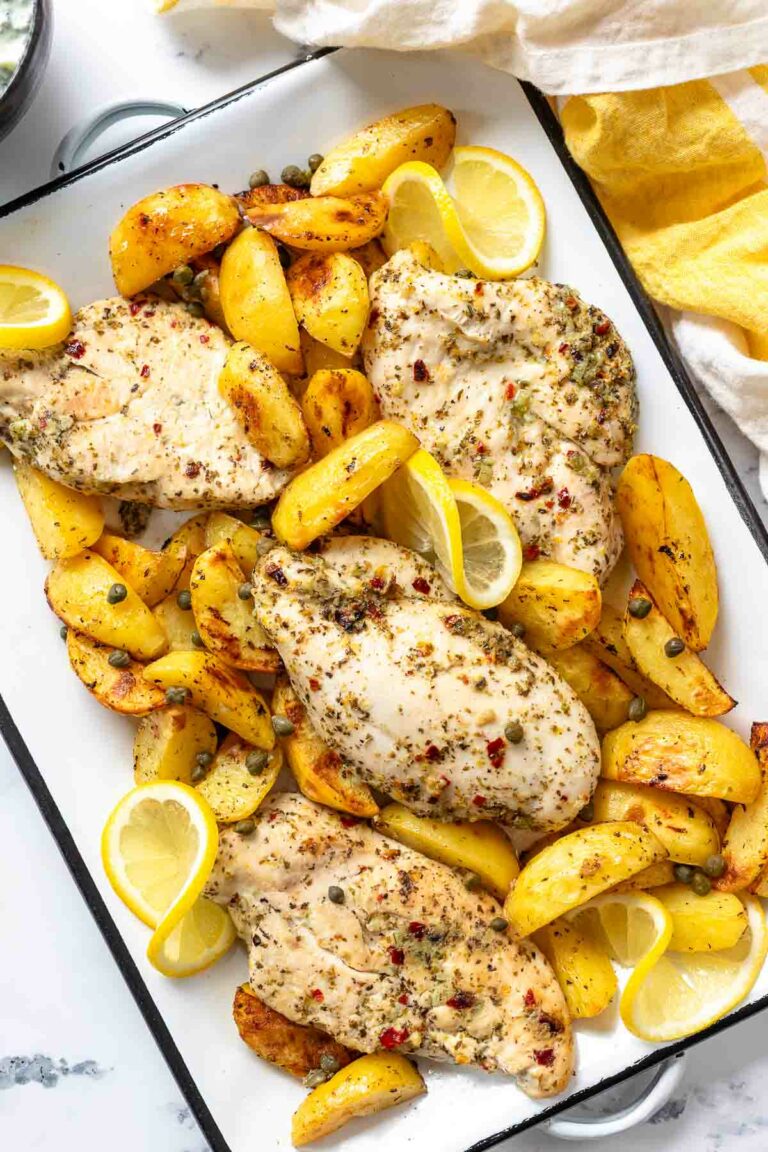 Hähnchenbrust im Backofen mit Kartoffeln