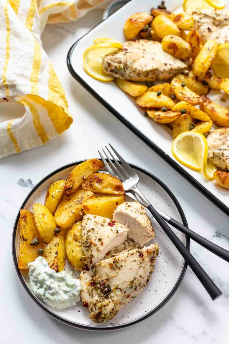 Oven-Roasted Lemon Chicken and Potatoes