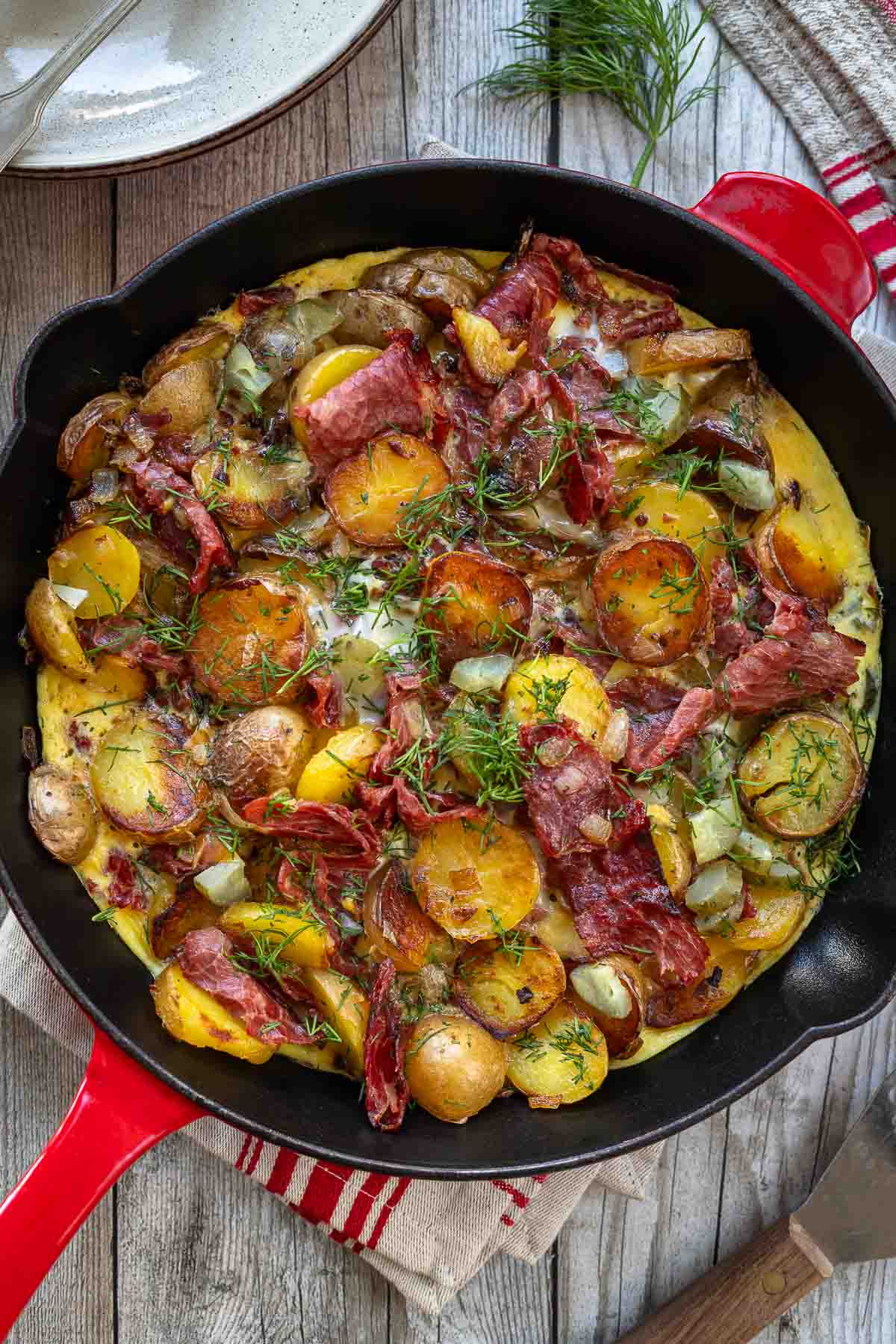 Potato Breakfast Skillet with Pastrami 