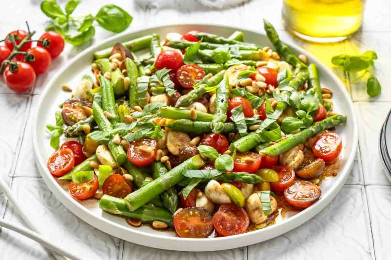 Spargelsalat mit grünem Spargel