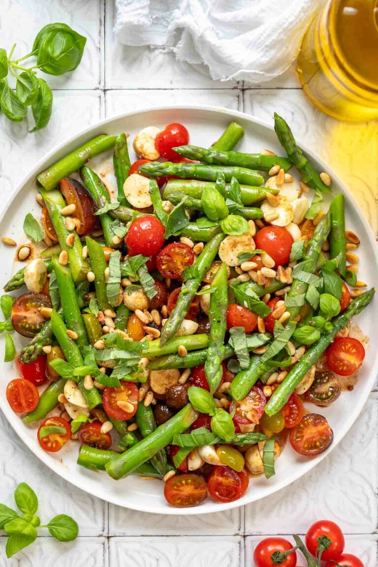 Spargelsalat mit grünem Spargel