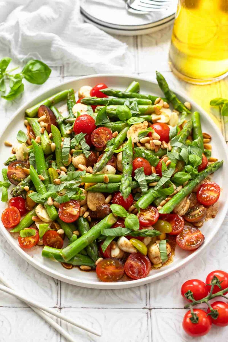 Spargelsalat mit grünem Spargel