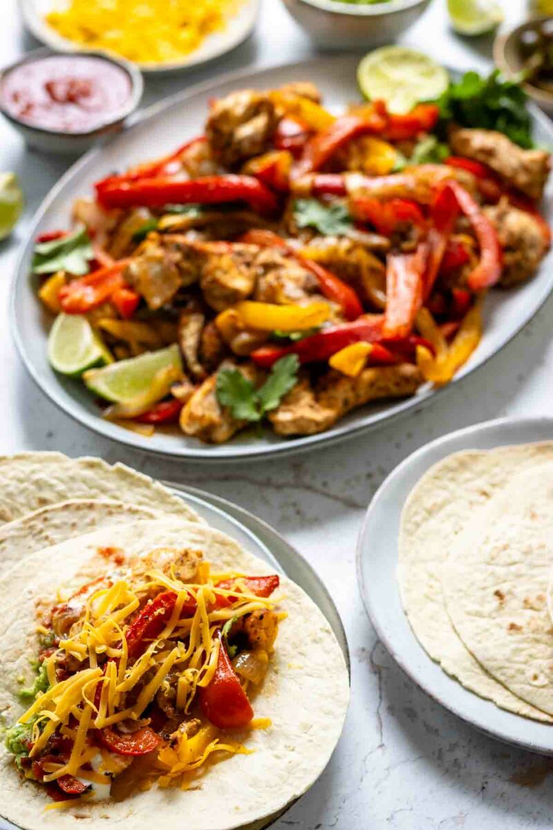 Rezept für Fajitas mit Hähnchen - einfach und schnell!