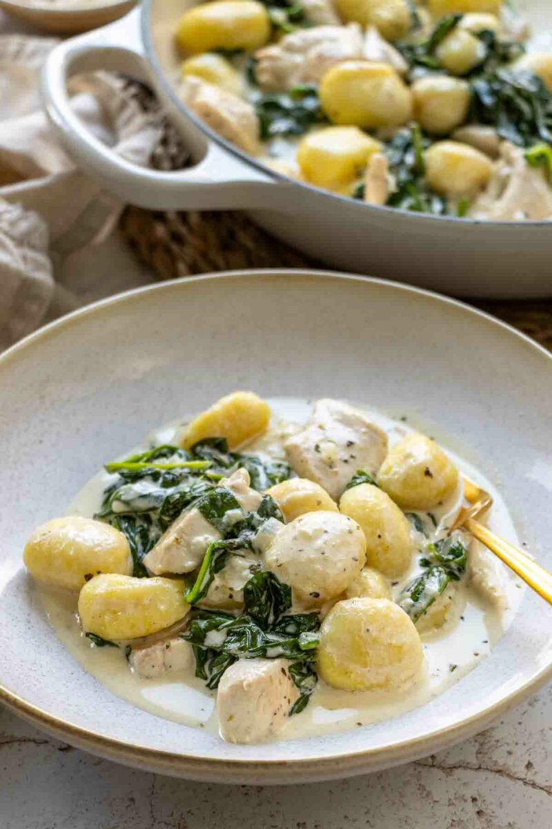 Creamy Chicken and Gnocchi with Spinach