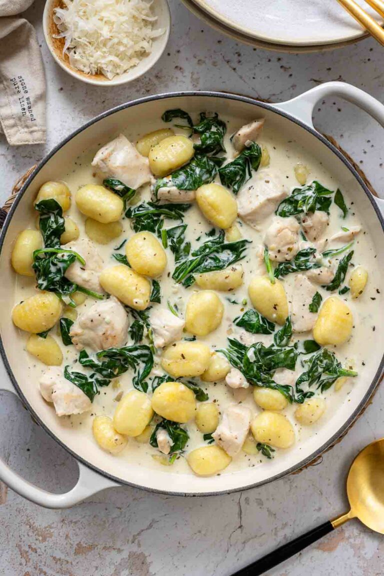 Creamy Chicken and Gnocchi with Spinach