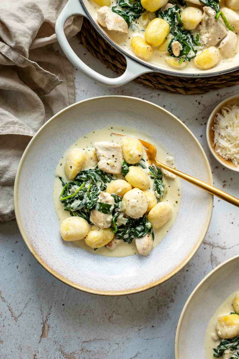 Creamy Chicken and Gnocchi with Spinach