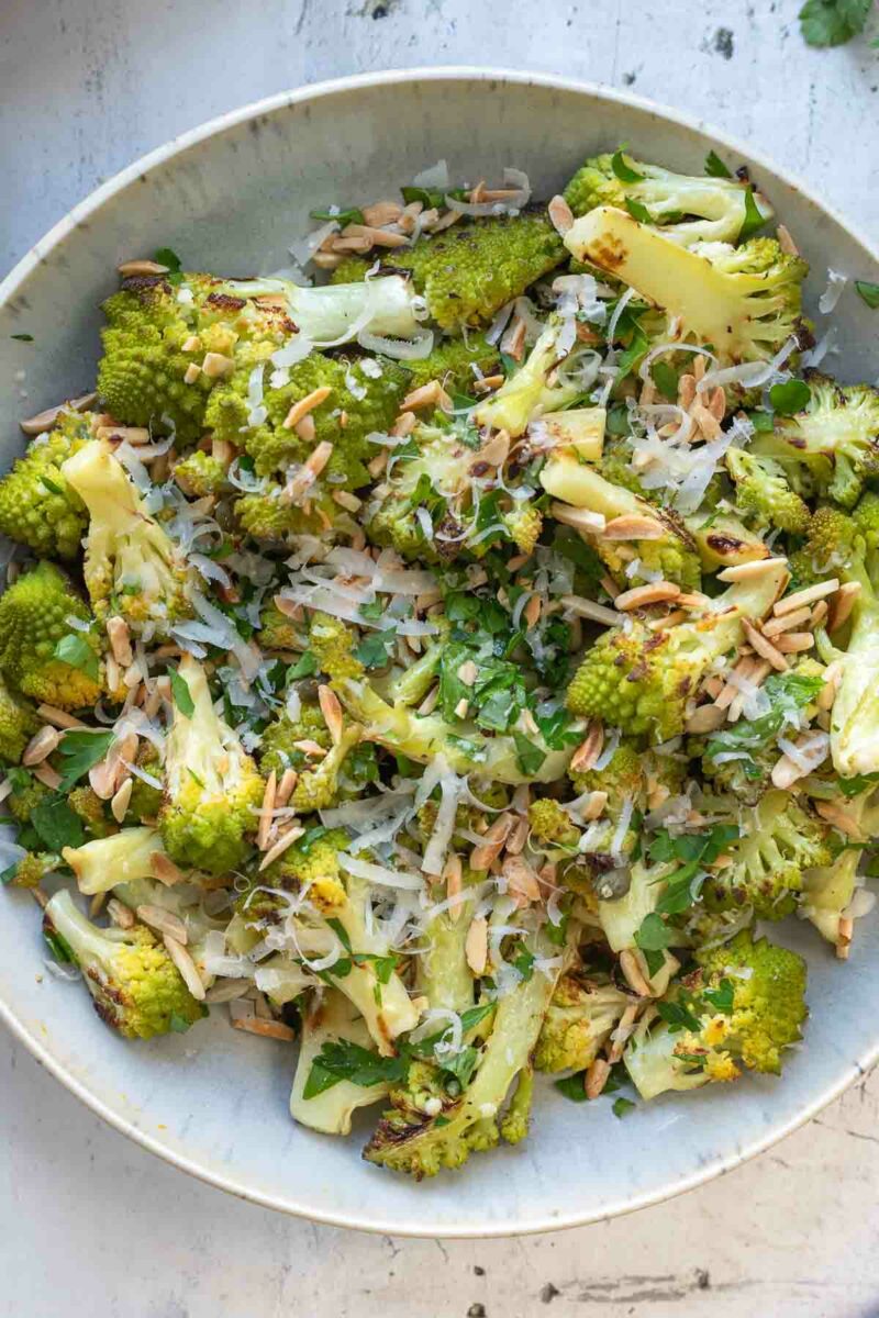 Roasted Romanesco with Caper-Lemon-Dressing