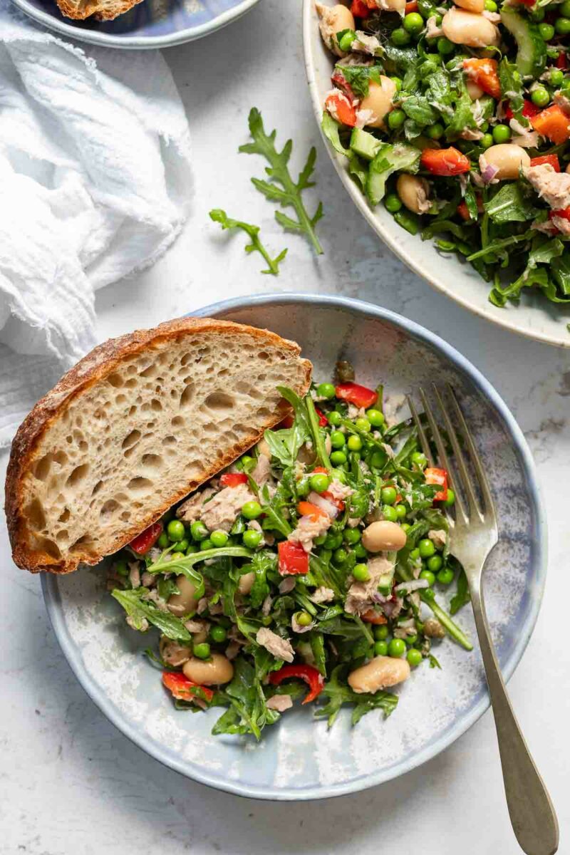 Mediterranean Tuna White Bean Salad